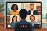 Global remote team members in a structured virtual meeting