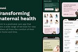 UX Case study : Reimagining Postnatal Care-Ommi ,The All-In-One app for new mothers