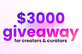 Celebrating Moonvember : $3000 giveaway for creators & curators