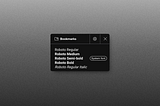A screenshot of Font Ninja chrome extension