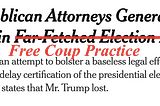 The pathetic coup is also a free coup