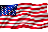 A US flag with 10 maple leafs and a fluer-de-lis added as stars. Image created for the author by Sadikur Rahman on Fiverr.com