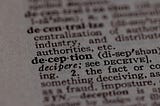 Update on the Chronicles of Deception