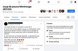 Sur un groupe Facebook, un utilisateur propose son aide aux femmes victimes de violences conjugales.