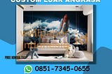 Wallpaper dinding custom luar angkasa