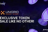 It’s few days to Unigrid’s exclusive token sale on NFpad.