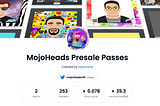 How to earn a FREE presale access pass for MojoHeads Group C mint!