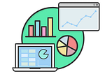 colorful image of graphs and charts to represent analytics
