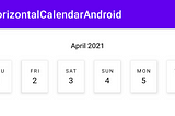 Custom horizontal recyclerview calendar android in kotlin