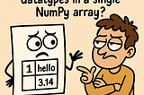 🧠 Can You Store Multiple Data Types in a Single NumPy Array?