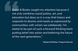 Introducing Barbara | Program Director at Ballet & Books