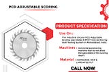 Buy PCD Adjustable Scoring Tools In Ahmedabad