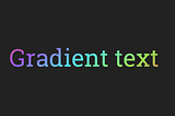 Gradient text in Unity