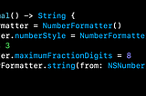Using NumberFormatter in Swift for Precision Issues with Fractions & More