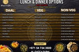 Lunch & Dinner Options