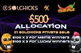 SolChicks Private Sale Allocation Giveaway