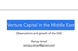 Data on venture capital in the Middle East