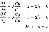 The Method of Lagrange Multipliers