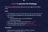 Intigriti’s January XSS Challenge
