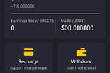 They are giving $500 USDT free to start trading and they can stop giving this trading bonus anytime.