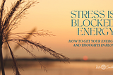 Stress is Blocked Energy — How to Get Your Energy and Thoughts in Flow