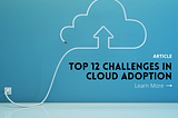 TOP 12 CHALLENGES IN CLOUD ADOPTION