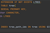 Handling Tree data models with PostgreSQL and Java