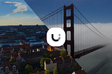 Visual with the Uizard logo between Copenhagen, Denmark, and San Francisco, California, USA.