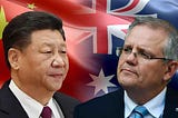 Tension between China and Australia rises.