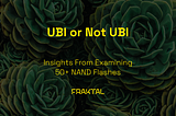 UBI or Not UBI: Insights from Examining 50+ NAND Flashes