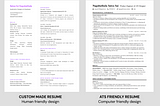 ATS-Friendly Resume vs. Custom Resume: Navigating Modern Job Applications
