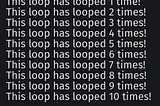 For the Love of Loops!