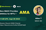 Brewery AMA with BD of MACC— Allen T