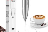 Hand Mixer Milk Frother for Coffee Dutewo Frother Handheld Foam Maker.
