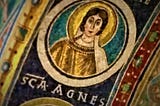 the frame of St.Agnes in the Euphrasian Basilica in Poreč (HR)