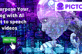 Pictory Ai Marketing image with digital era background.