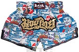Elevate Your Style with Raja White Joker Muay Thai Boxing Shorts