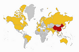 Number of Countries Infected Spikes