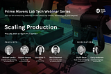 Join our Scaling Production Webinar on 5/26