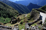 Puyupatamarca ruins on the inca trail, Cusco, Peru