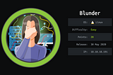 HackTheBox Writeup — Blunder