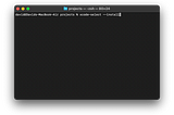 Terminal showing command to install command line tools