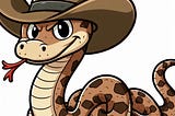 Snake in cowboy hat.