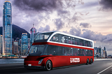 A Tesla inspired Hong Kong Double-Decker Electric Bus