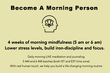 Become a Morning Person Bootcamp