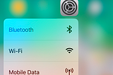 Handy shortcuts of settings on iPhone with 3D touch