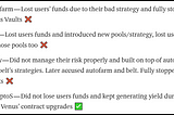 Yield optimizers’ incident reports on Venus— in layman terms