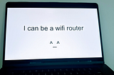 Use your MacBook 💻 as a Wi-Fi router 🛜 to share a wired connection