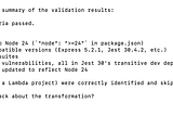 Automating Node.js Codebase Upgrades with AWS Transform custom