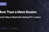 Starknet Airdrop P.1: Justice